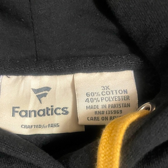 Fanatics New Orleans Saints Women’s 3XLg Raglan Pullover Sporty Oversized Hoodie - Picture 10 of 11